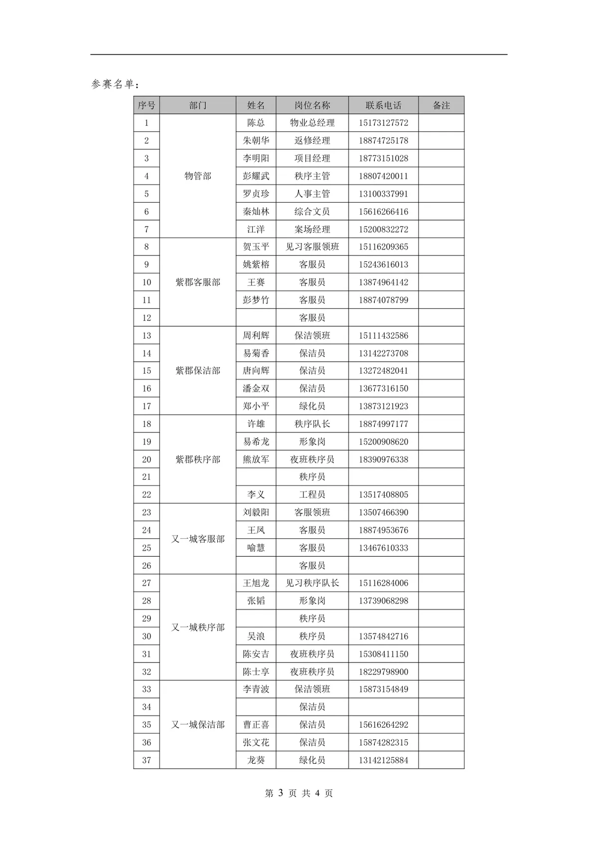 企业员工健身登山比赛活动策划方案Word文档 - 第3页