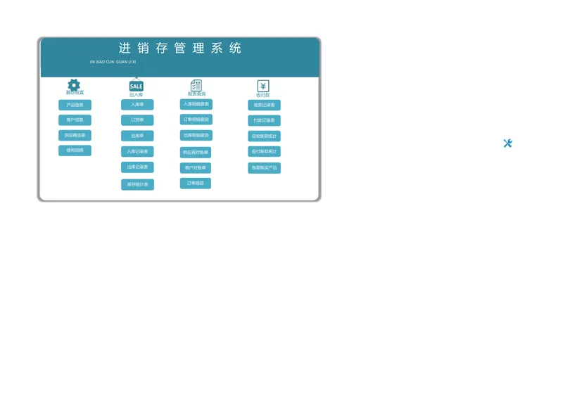 进销存管理系统Excel表格 企业库存出入库收付款全流程管理模板 - 封面预览