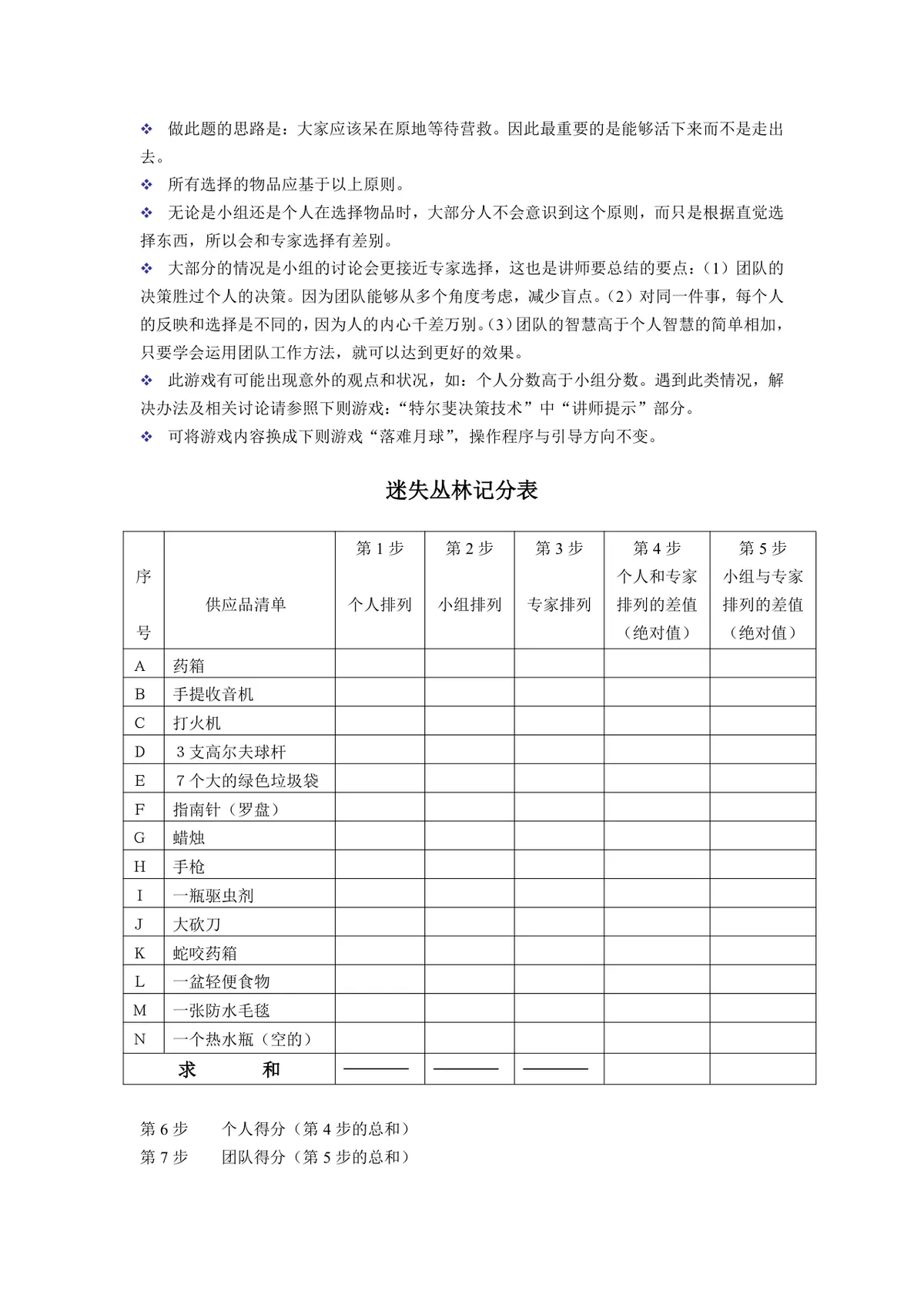 团队建设之团队的使命和远景培训游戏方案Word文档 - 第25页