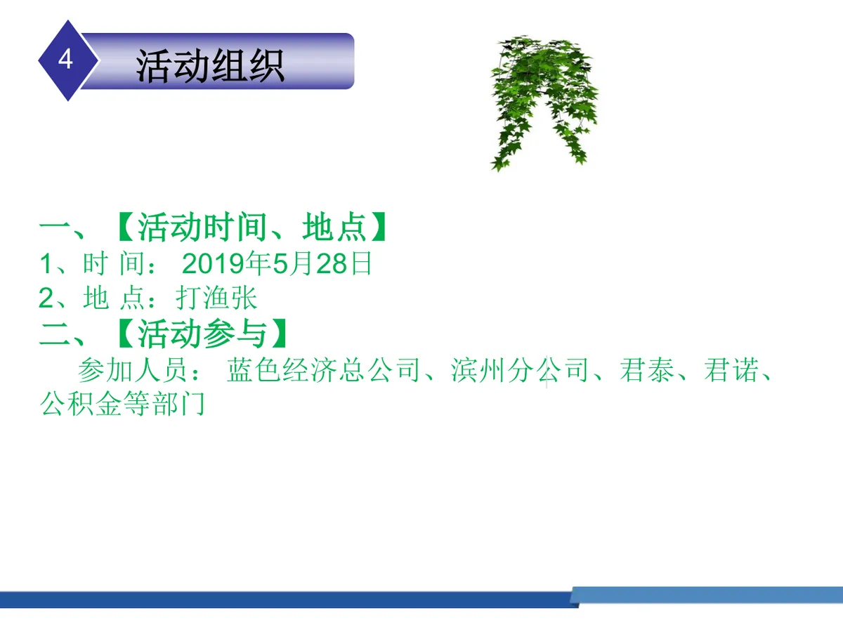 蓝色经济大家庭让心亲密接触自然团建活动策划PPT模板 - 第5页