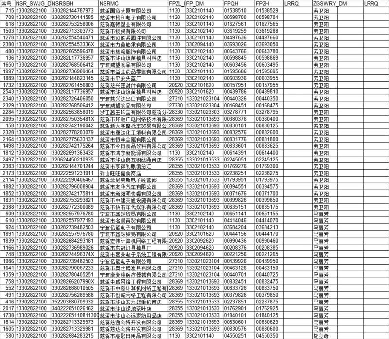 企业税务登记信息明细统计Excel表格 财务税务数据归集管理模板 - 封面预览