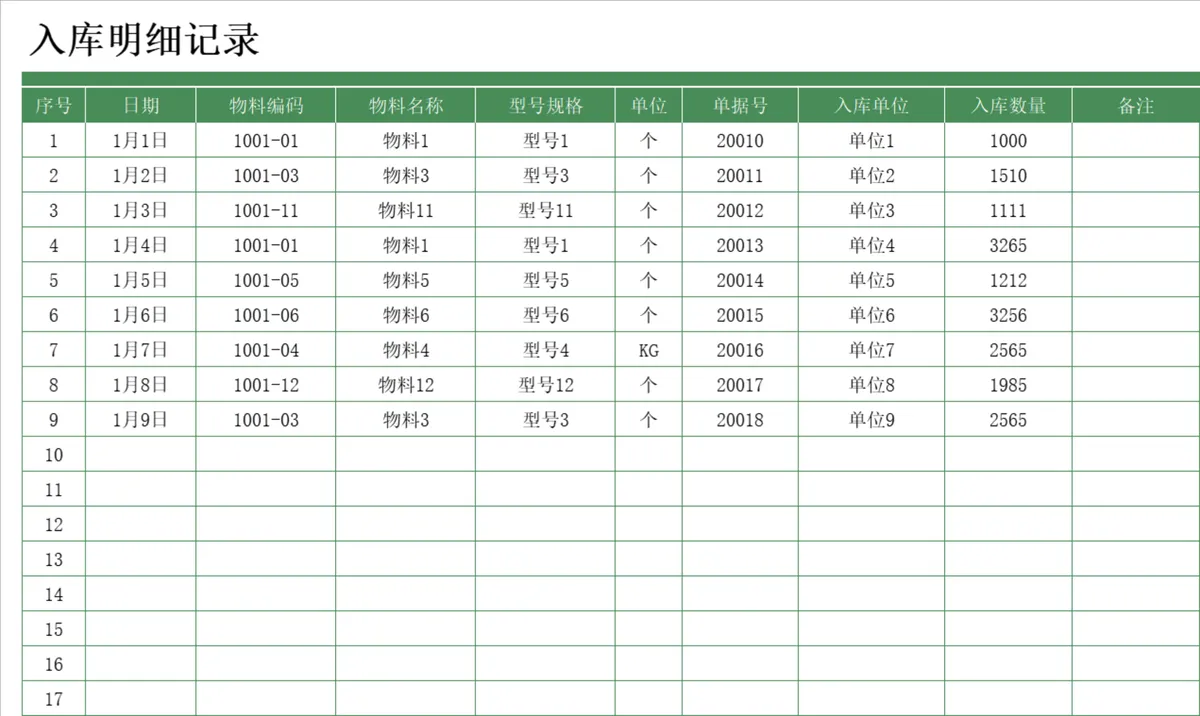 进销存出入库管理Excel表格 含入库出库明细记录库存统计功能 - 第2页