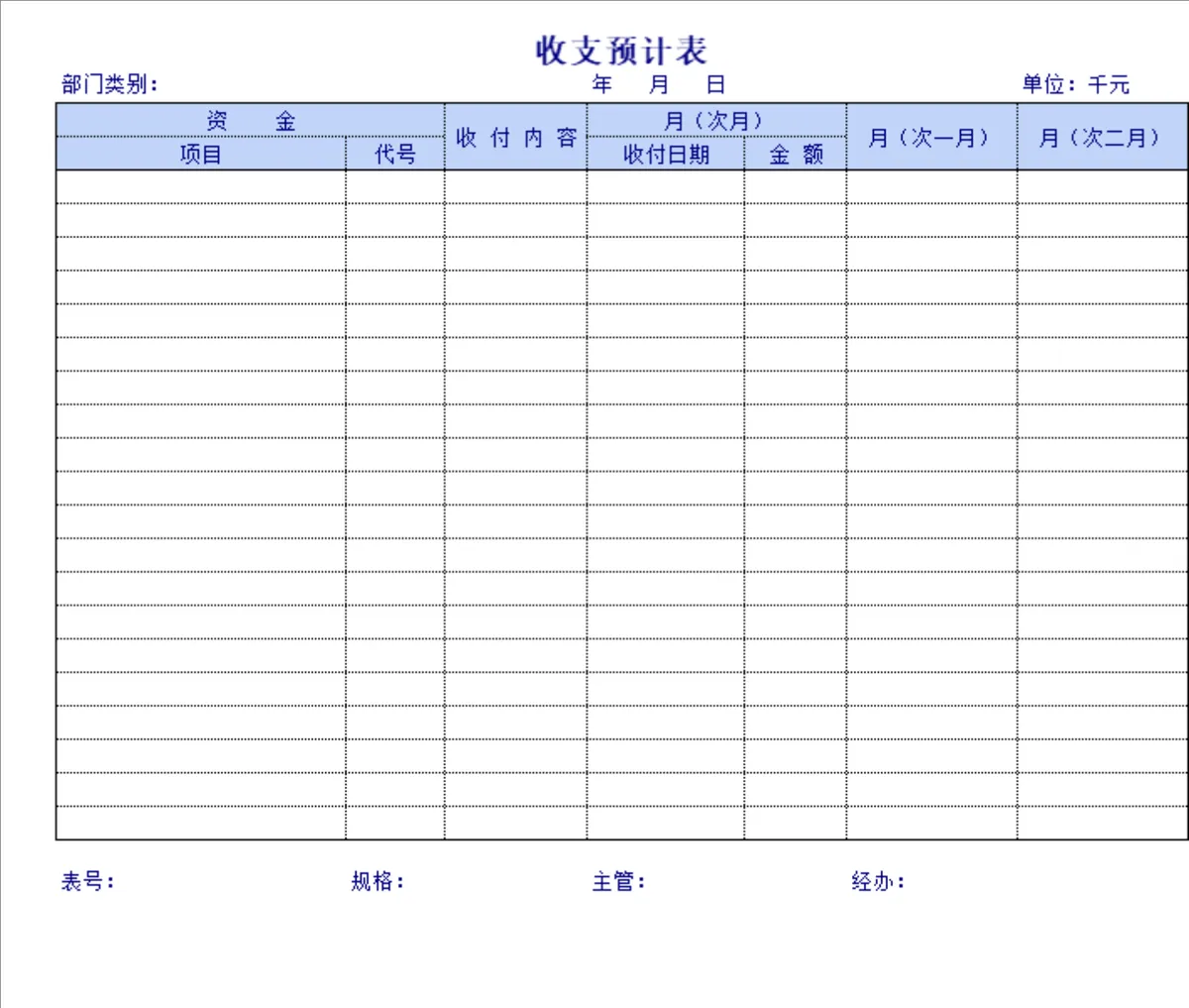 企业财务预算表及预算申请表全套财务管理Excel表格 - 第11页