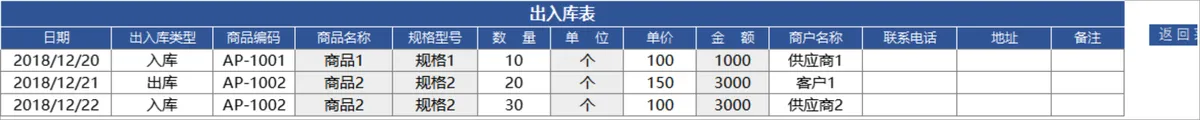 进销存管理系统Excel表格 含商品出入库库存统计查询功能 - 第5页