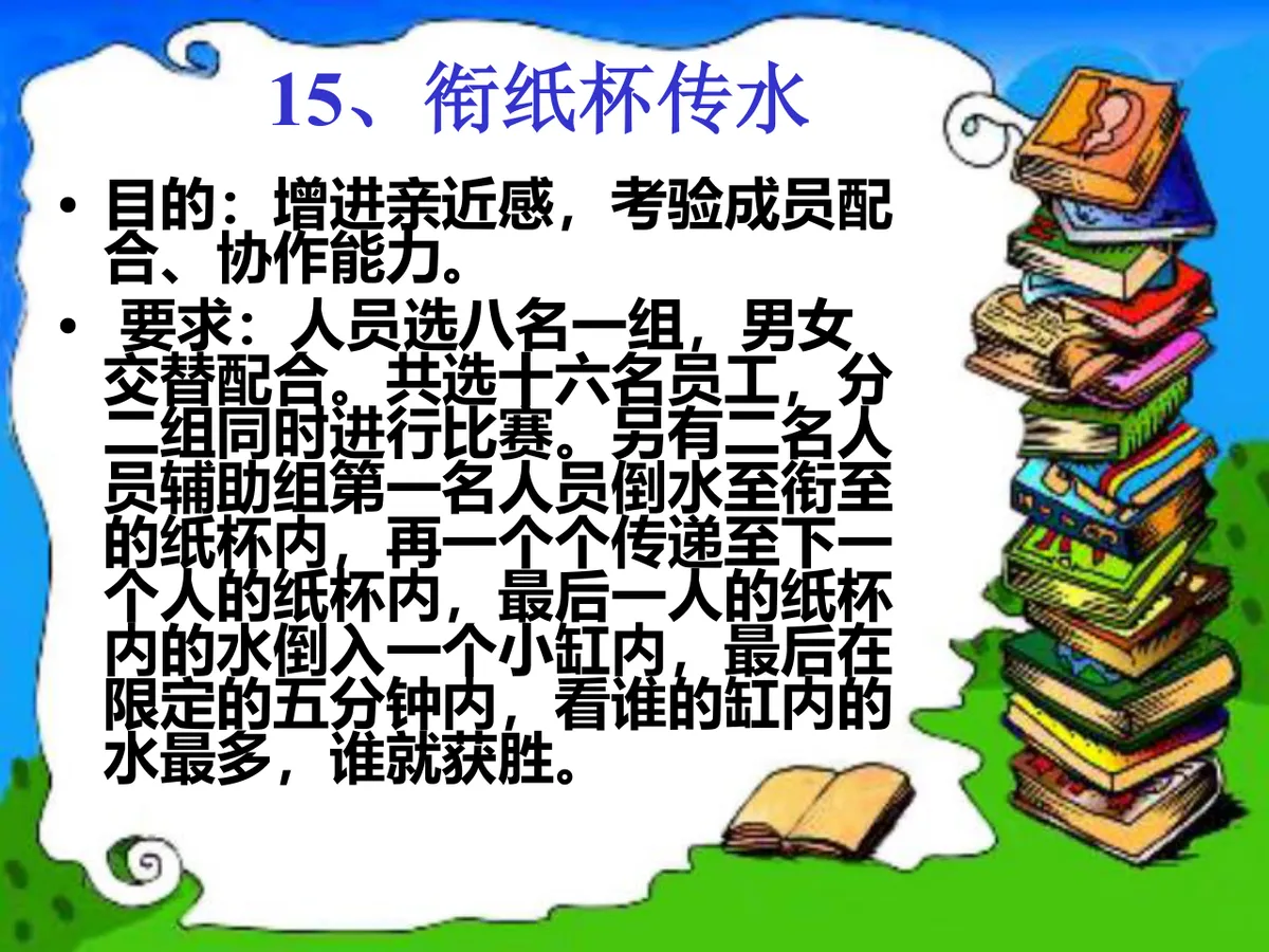 32个团体游戏增加团队凝聚力培训课件PPT模板 - 第16页