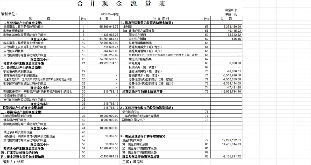 现金流量表自动生成编制说明及资产负债表财务管理Excel表格 - 第5页