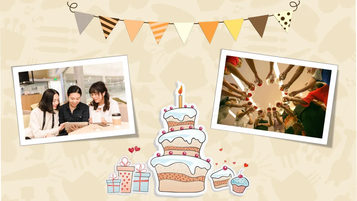 卡通手绘风员工生日会主题派对庆祝演示PPT模板 - 第11页