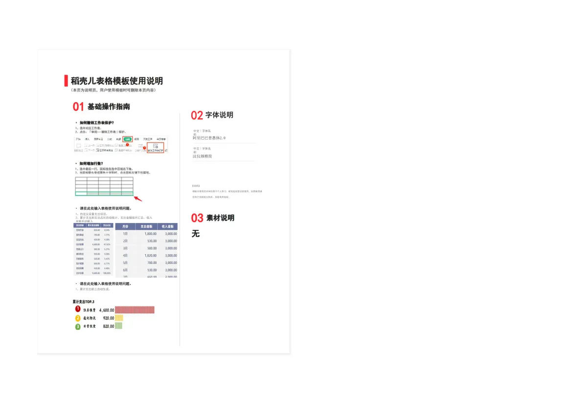 年度个人家庭支出记账本Excel表格 家庭日常收支明细统计管理模板 - 第2页