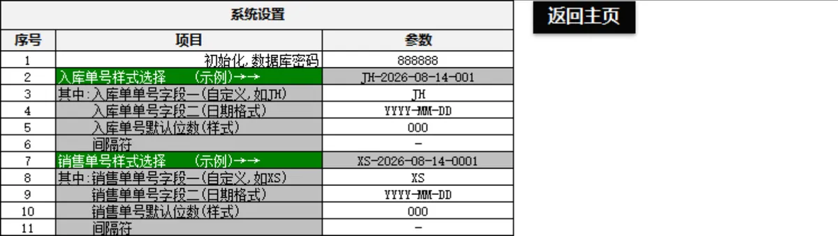 进销存管理系统Excel表格 含出入库库存统计对账功能 - 第1页