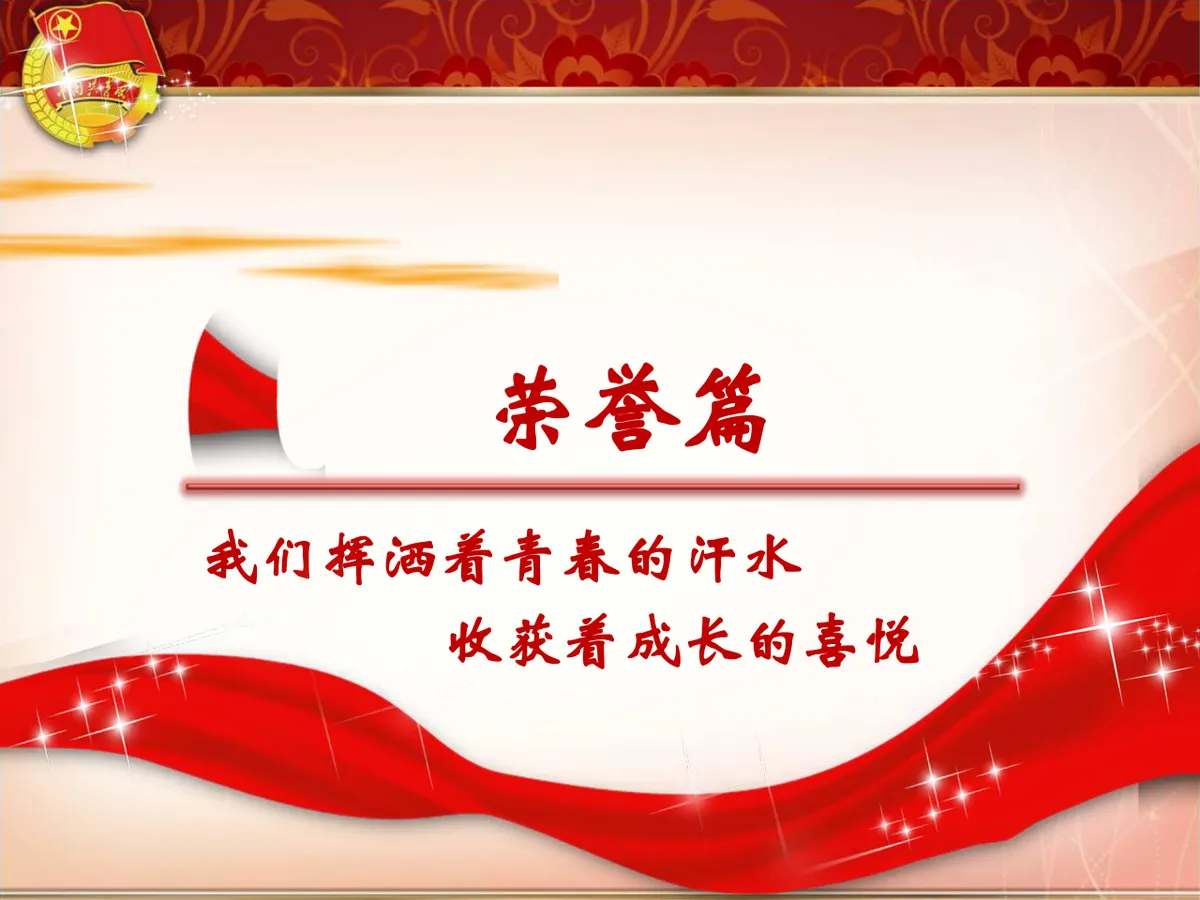 争创红旗团支部共青团主题汇报演示PPT模板 - 第19页