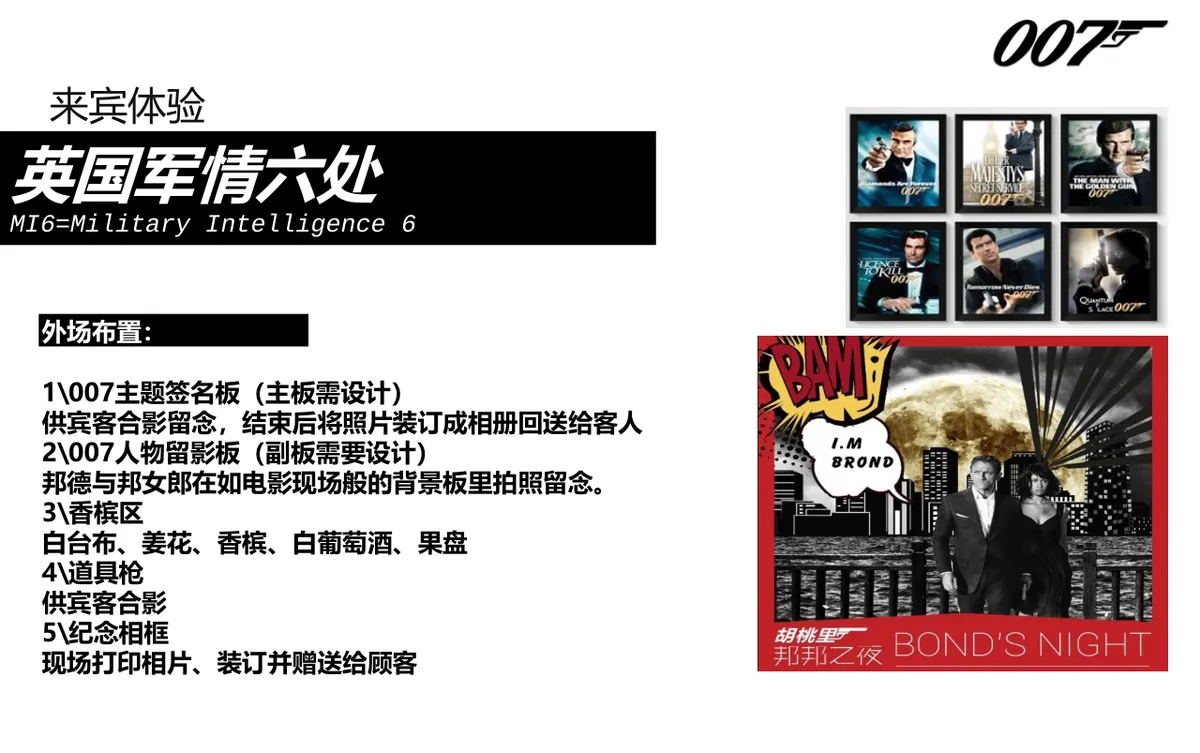 酒吧007邦德归来主题营销活动策划PPT模板 - 第7页