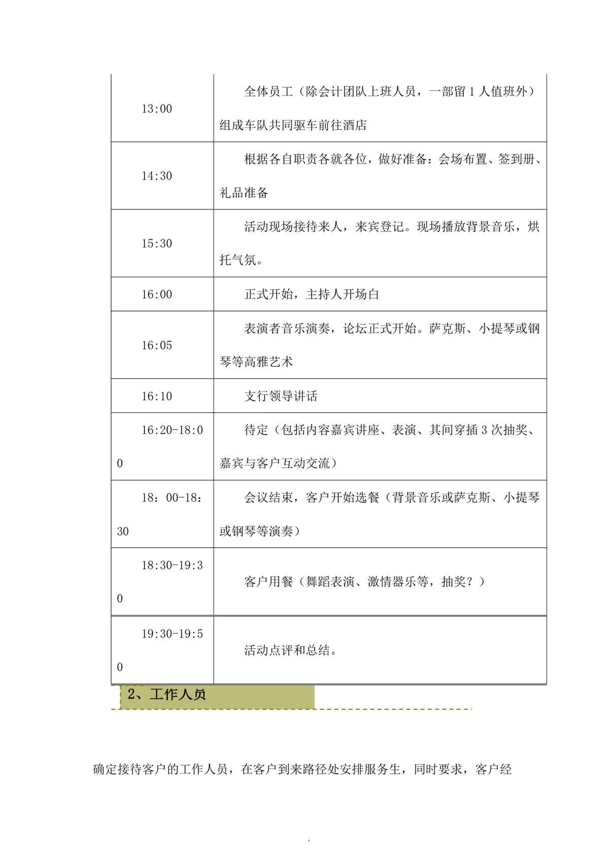 银行新春客户答谢会完整活动策划方案Word文档 - 第7页