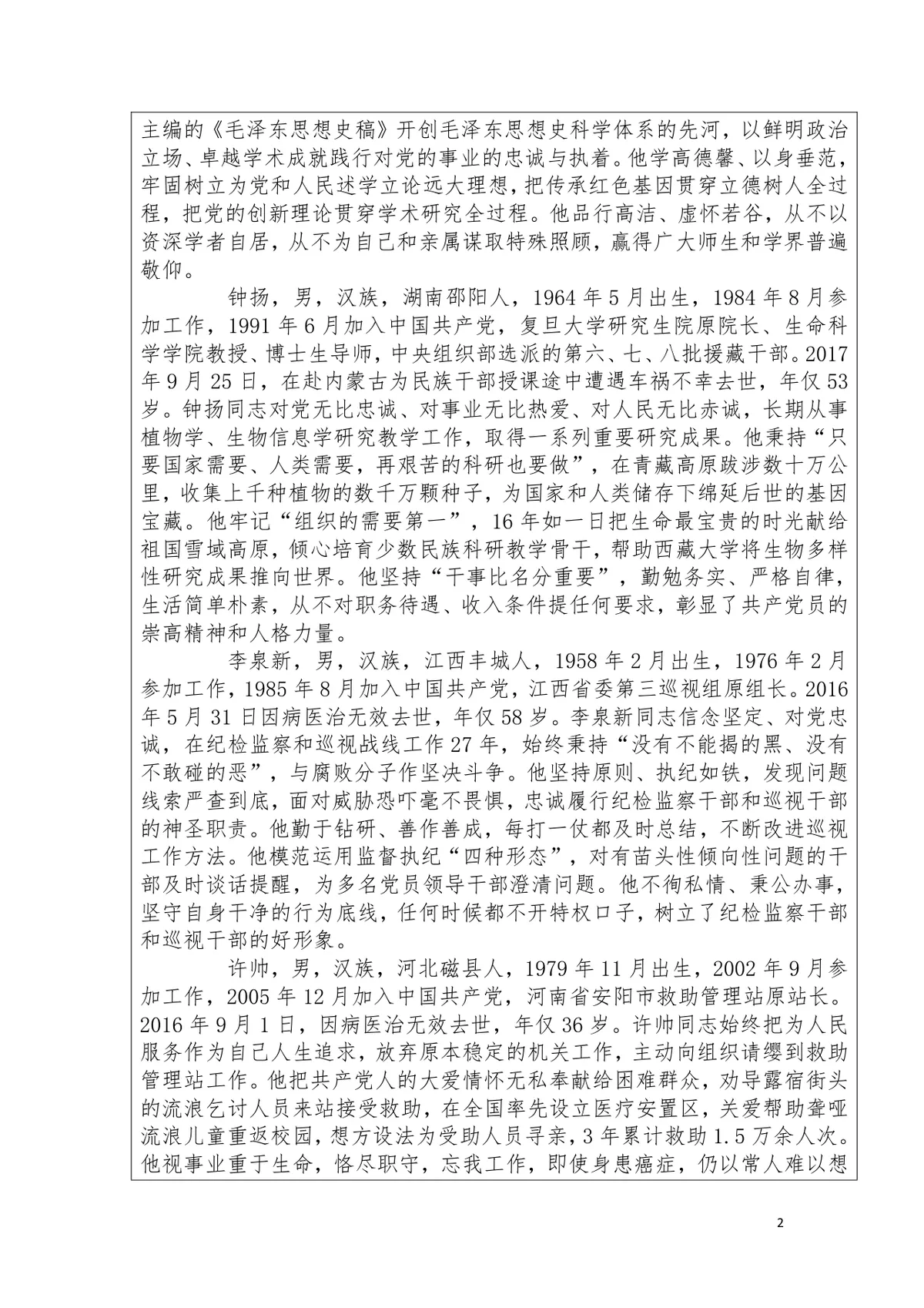 中学党支部学习先进典型争当先锋党员主题党日活动会议记录Word文档 - 第2页
