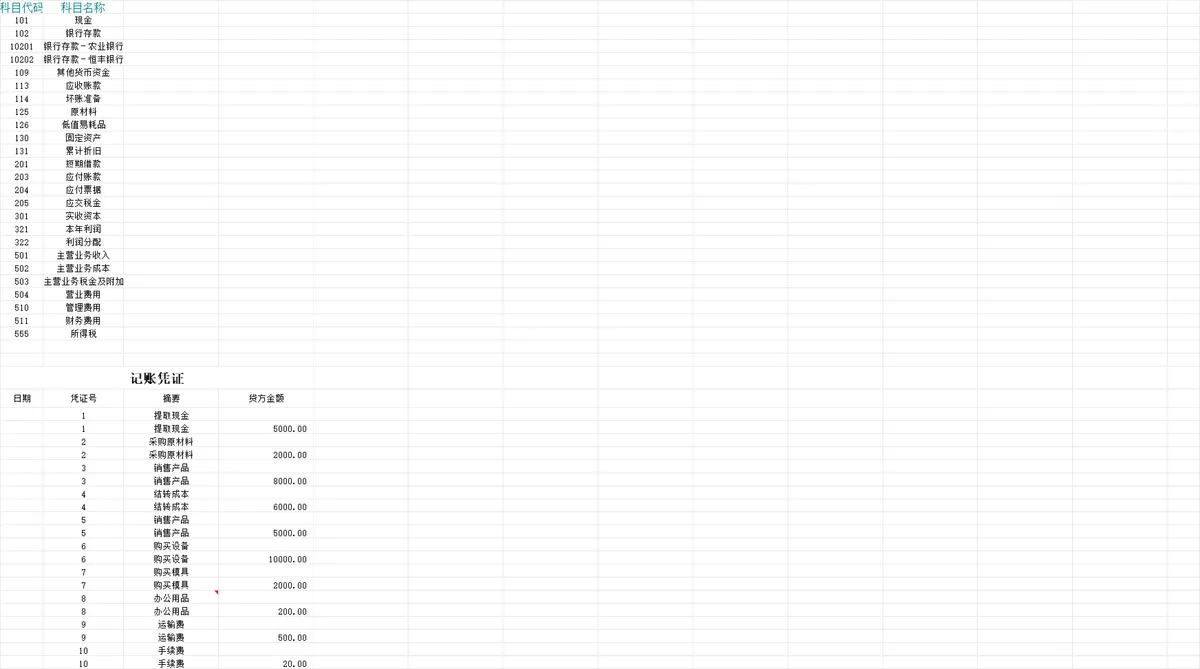企业通用会计记账凭证明细账财务管理Excel表格 - 第3页