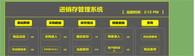 全自动函数版进销存管理系统Excel表格 商品采购库存销售对账查询管理模板 - 封面预览