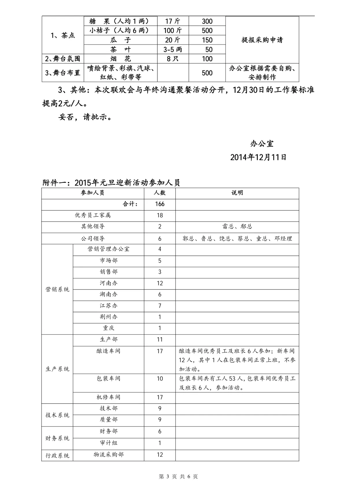 公司元旦迎新家属答谢会活动策划方案Word模板 - 第3页