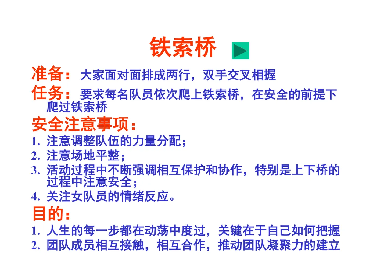 拓展训练体验式培训游戏手册分享PPT模板 - 第22页
