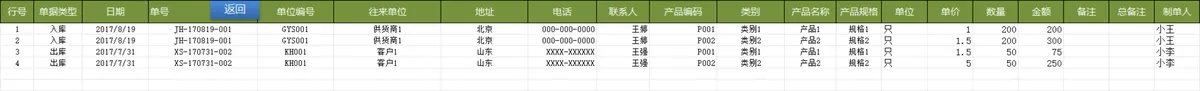 简易进销存管理系统Excel表格 含基础资料录入出入库登记库存统计查询功能 - 第17页