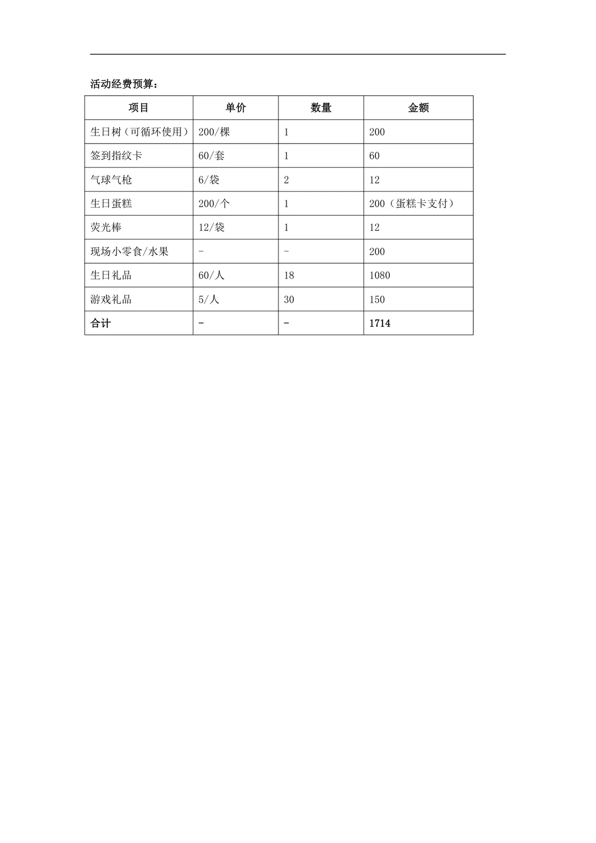 公司员工生日会策划案Word文档 企业员工关怀团建活动方案模板 - 第3页