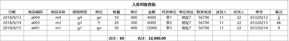 智能查询对账进销存管理系统Excel表格 - 第11页
