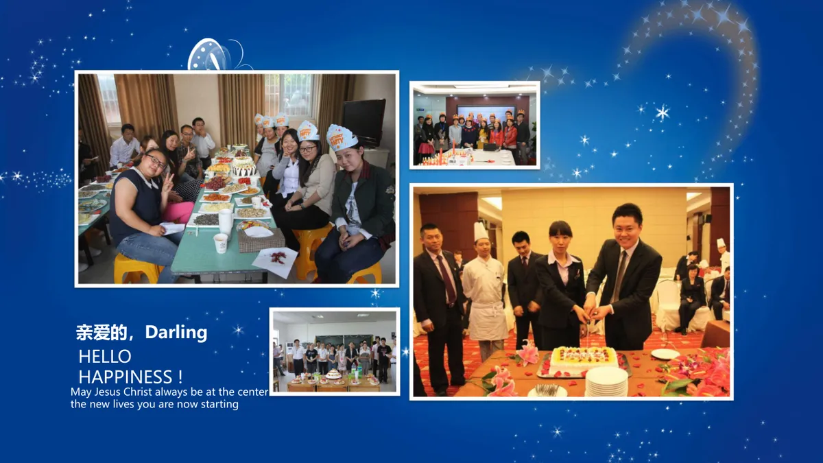 蓝色梦幻生日快乐祝福派对演示PPT模板 - 第20页
