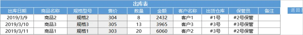 进销存管理系统Excel表格 含商品出入库库存查询统计功能 - 第6页