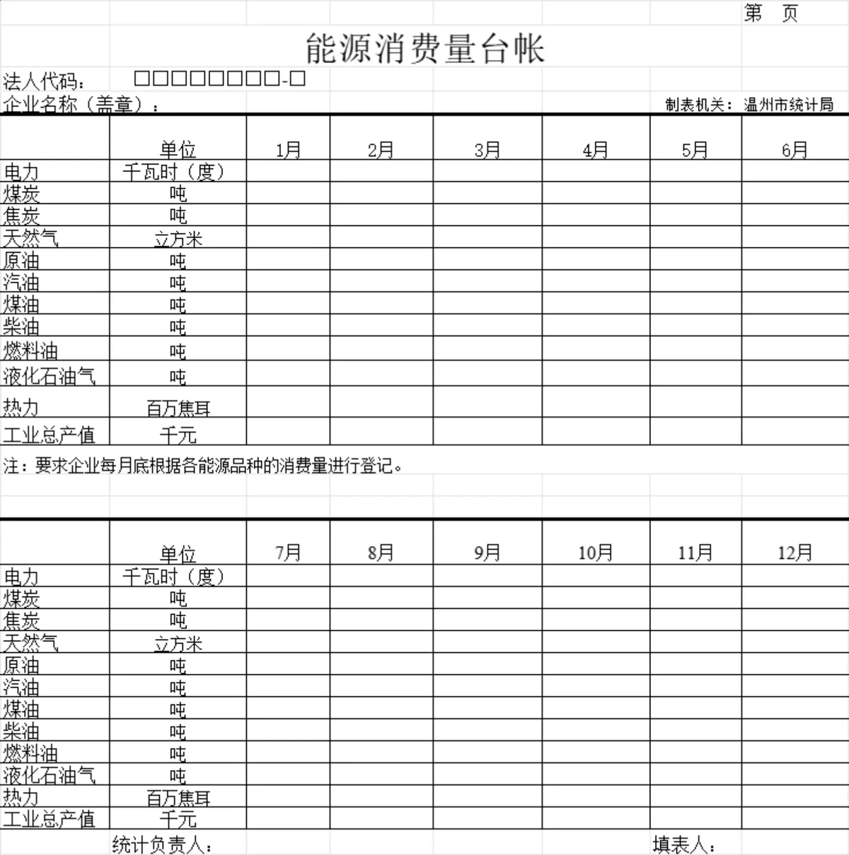 工业总产值销售产值计算台账及工业产品生产销售库存统计Excel表格 - 第6页