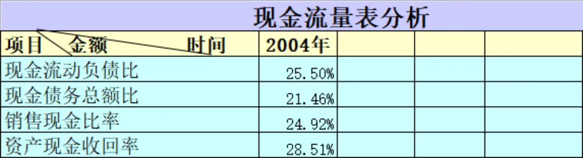 汇总现金流量及现金流量表分析Excel财务表格 - 第2页