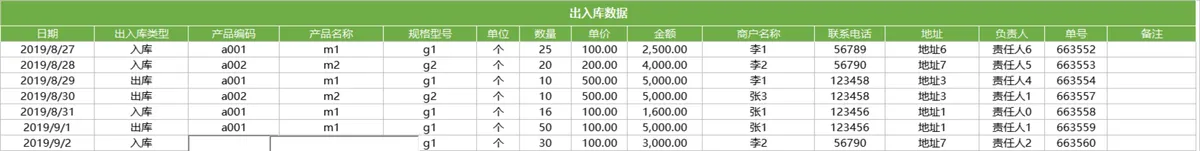 仓库进销存系统Excel表格 含出入库登记库存统计财务对账查询功能 - 第3页