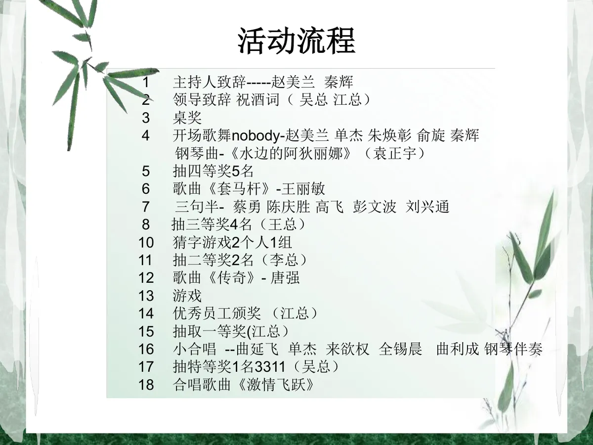 中海建杭州公司年会策划方案PPT模板 - 第10页