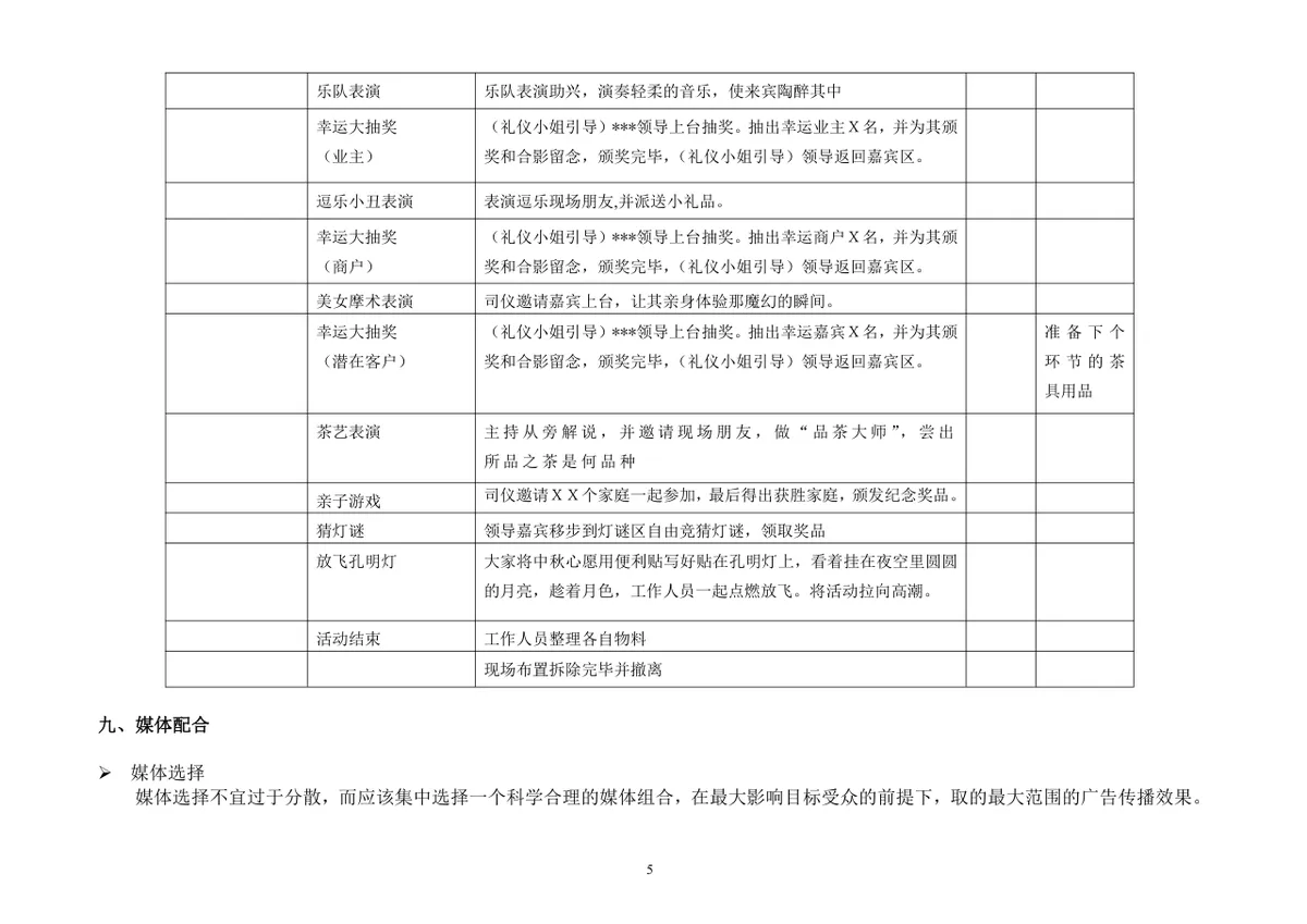 迎中秋庆国庆业主住户中秋联谊会活动策划方案Word文档 - 第5页