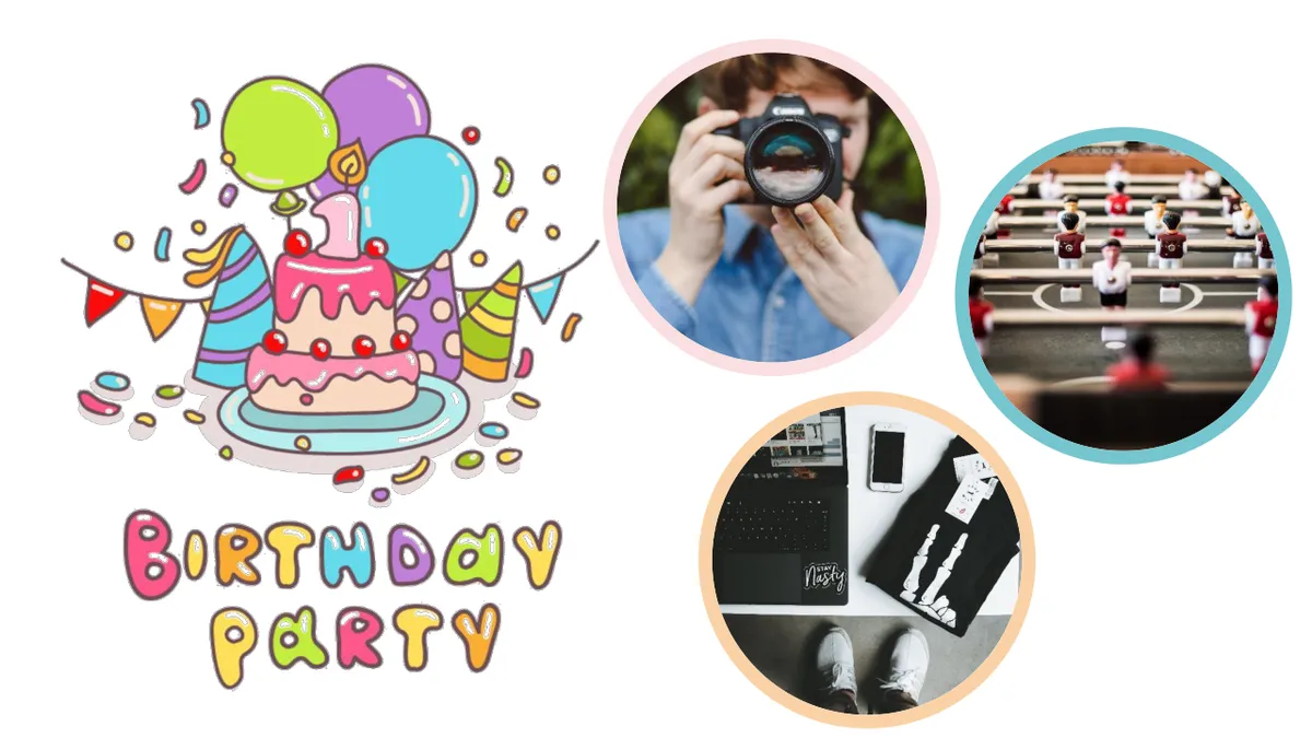 多彩纸屑生日快乐主题生日派对活动演示PPT模板 - 第10页