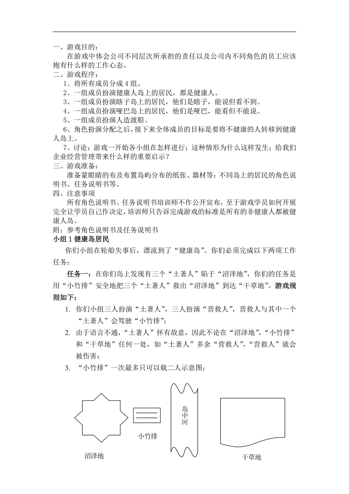 企业经营管理培训游戏教程配套实训方案Word文档 - 第13页