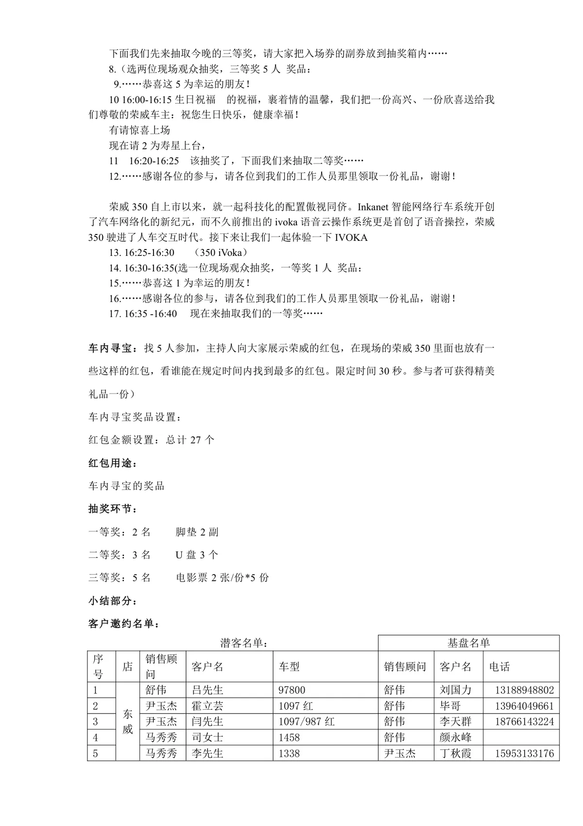 山东鸿发荣威生日派对客户维系营销活动方案Word文档 - 第3页