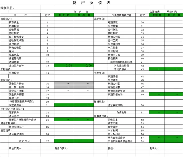 企业资产负债表与利润表全套财务记账核算Excel表格 - 封面预览