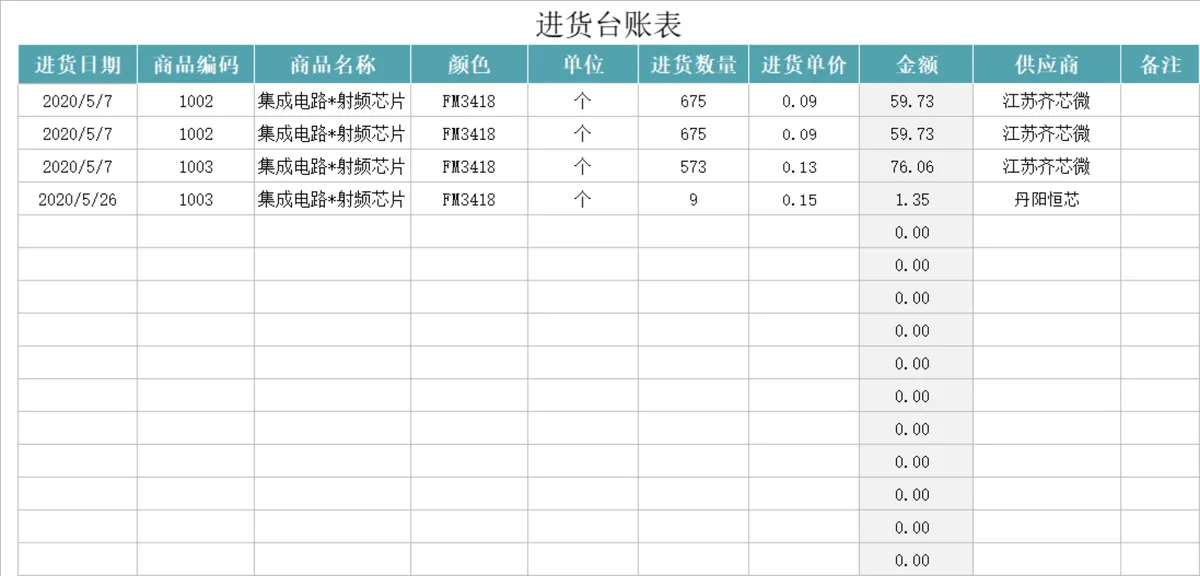 进销存管理系统含销售进货库存统计Excel表格 - 第4页