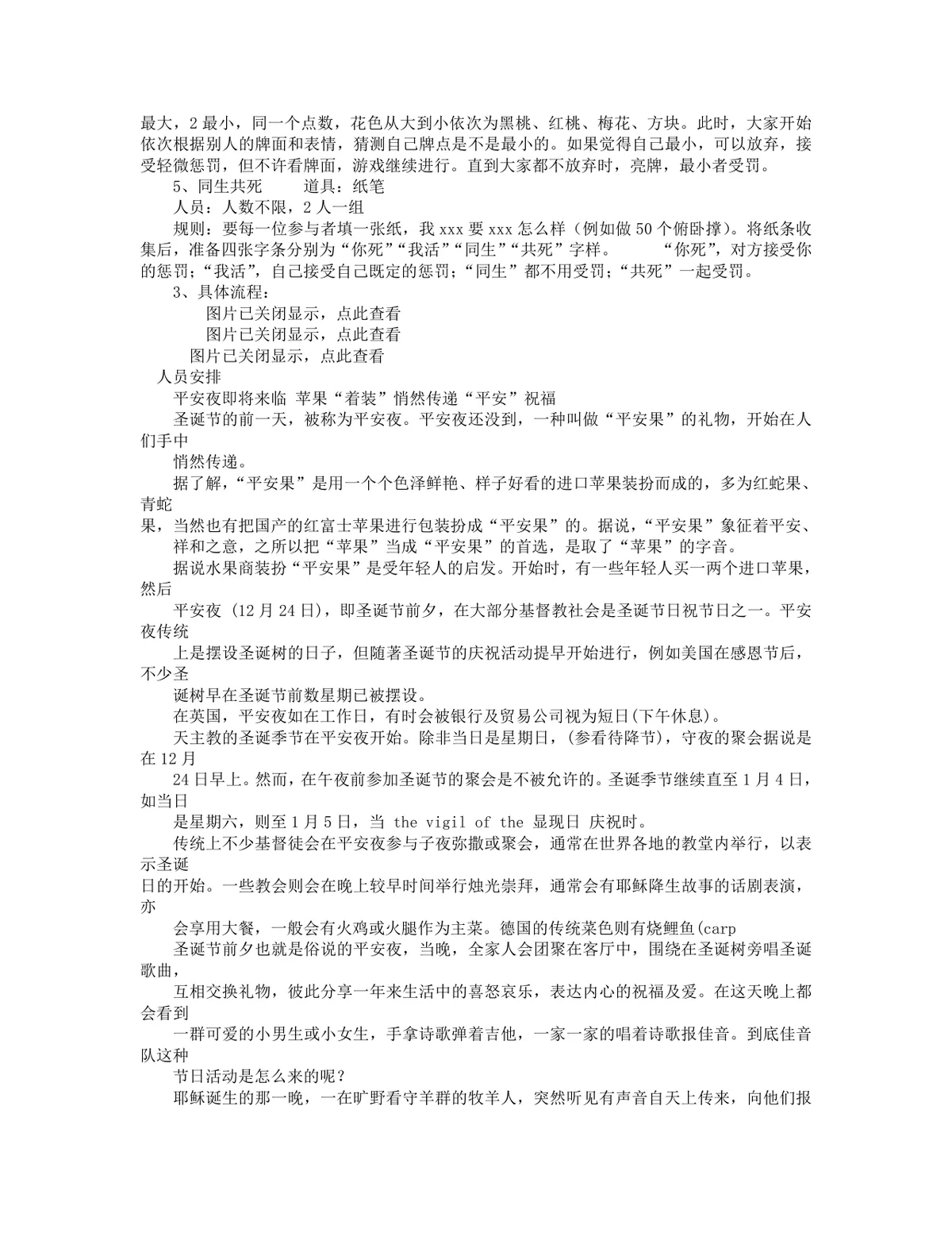 公司圣诞节平安夜派对活动策划方案Word文档 - 第13页