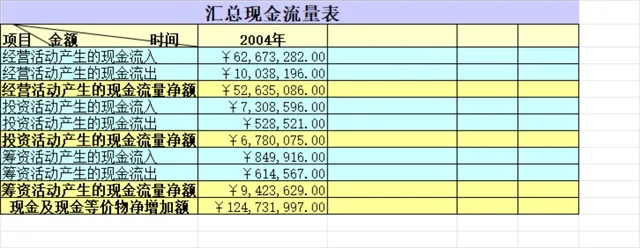 汇总现金流量及现金流量表分析Excel财务表格 - 封面预览