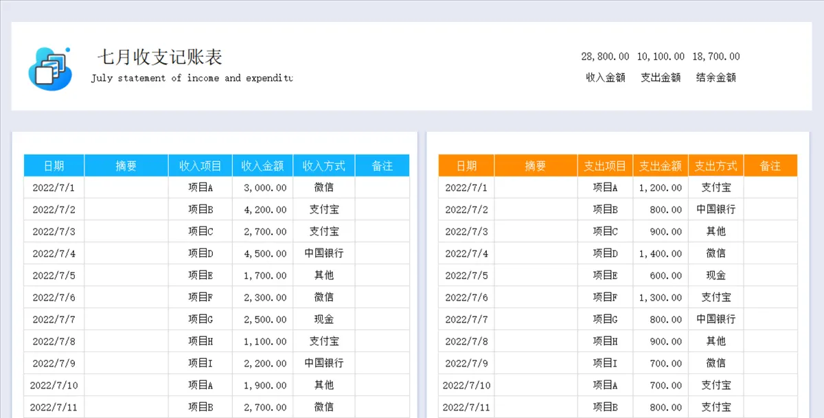 全年财务记账管理系统Excel表格 企业收支明细统计财务管理模板 - 第8页