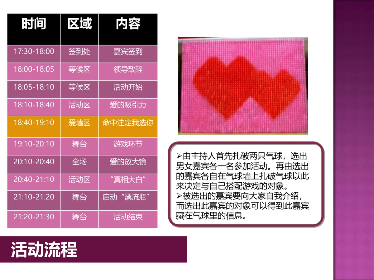 寻爱之旅觅你单身假面派对活动策划方案PPT模板 - 第24页