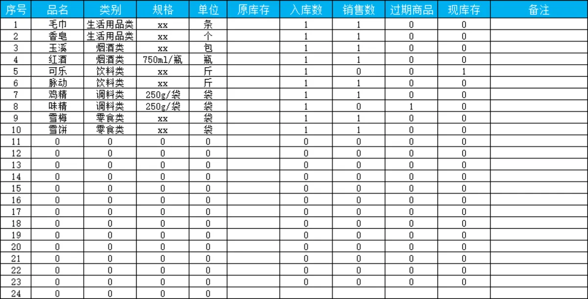 超市进销存管理供应商信息登记Excel表格 - 第6页
