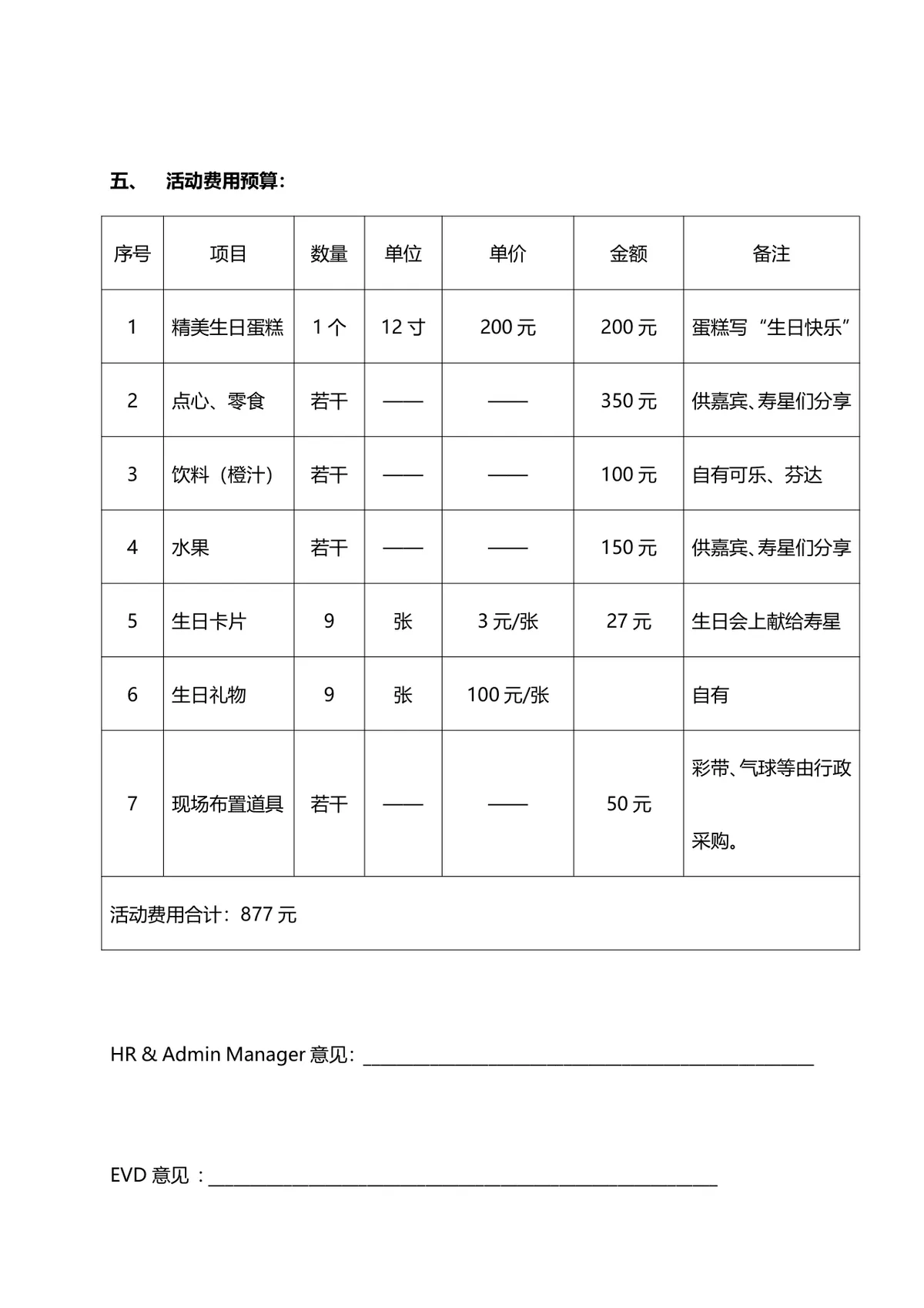 约定春暖花开时四月主题员工生日会活动策划方案DOC模板 - 第5页
