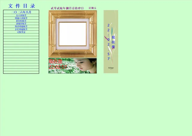 企业全套会计账务目录及总分类明细记账Excel表格 - 封面预览