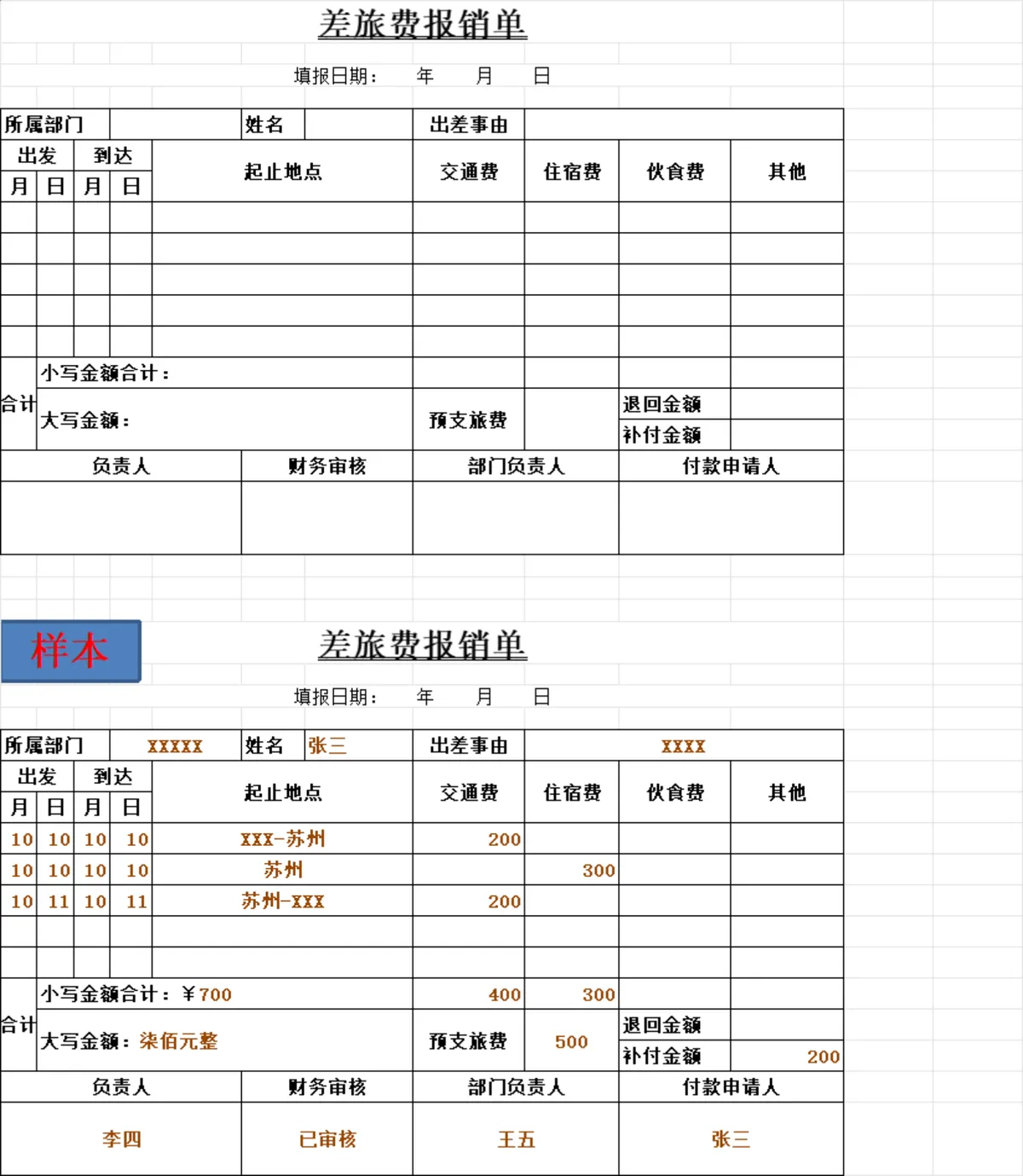 物资申请单与付款申请单财务管理Excel表格 - 第5页