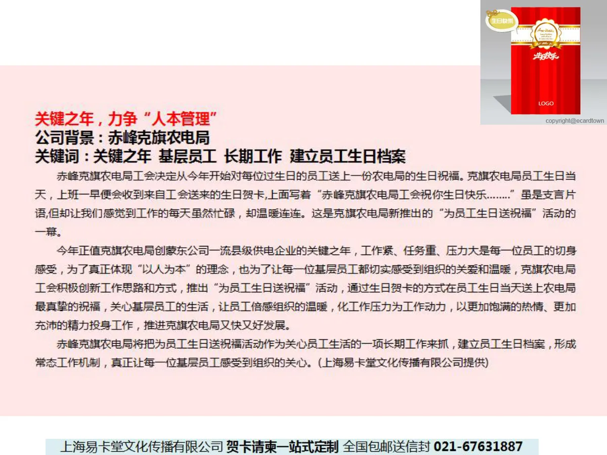 企业员工生日福利方案公司案例分享PPT模板 - 第9页