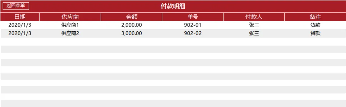 国风红企业进销存管理系统Excel表格 含出入库财务统计查询功能 - 第8页