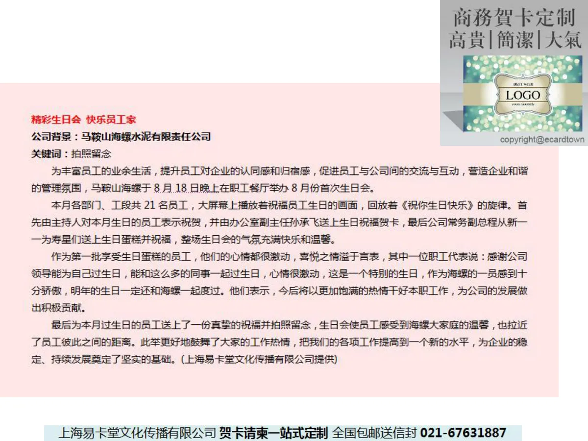 企业员工生日福利方案公司案例分享PPT模板 - 第12页