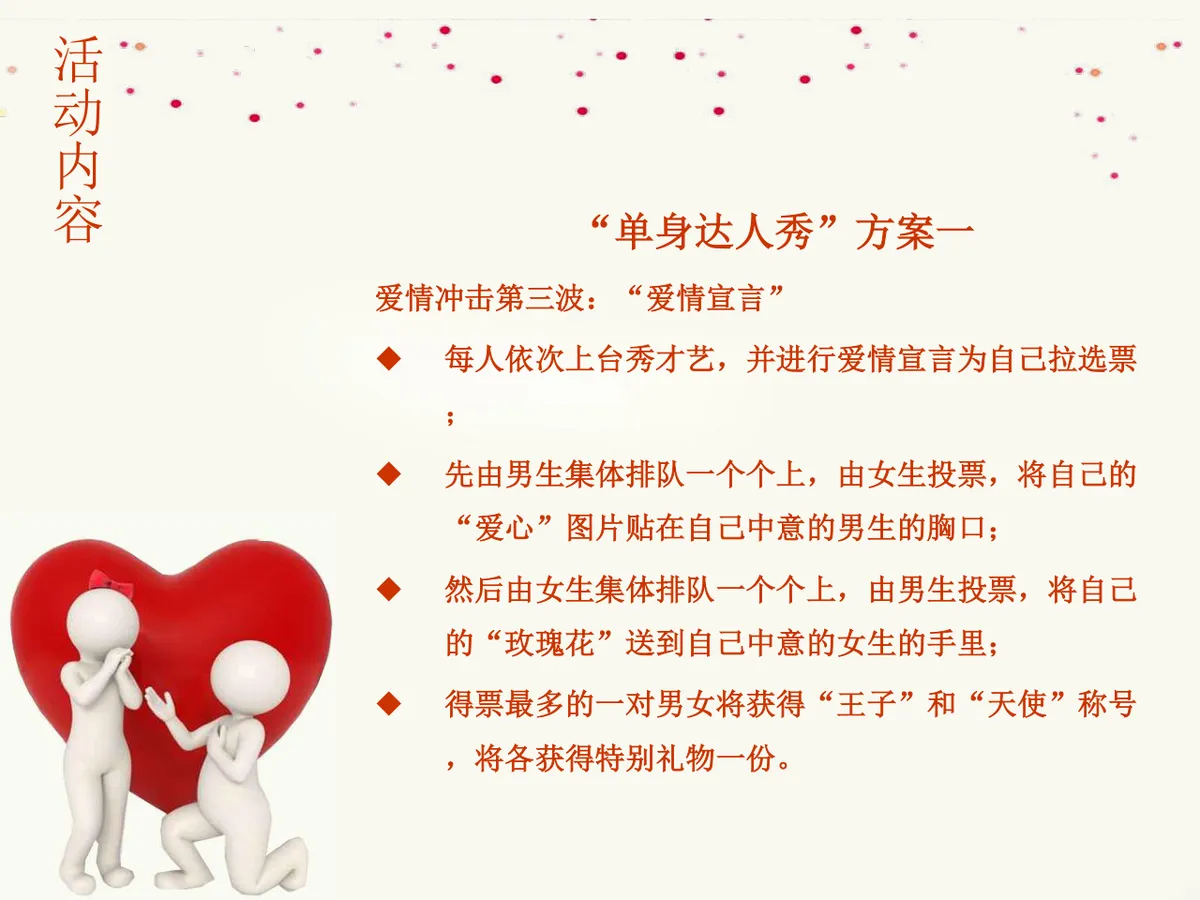 首届新时尚浪漫寻爱派对暨单身青年才艺秀大型联谊会活动策划方案PPT模板 - 第10页