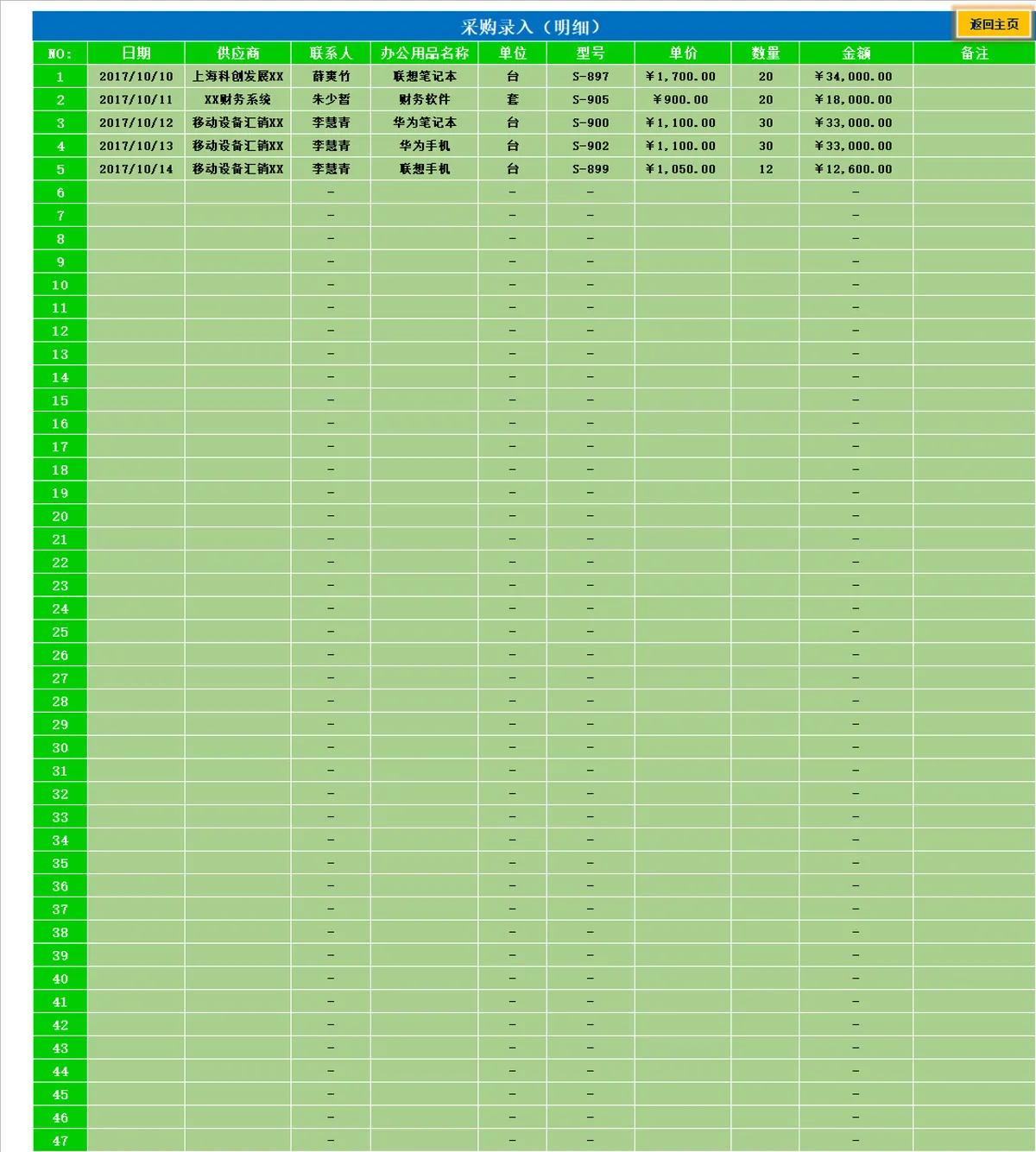 客户应收明细管理Excel表格 企业往来应收账款统计登记模板 - 第7页
