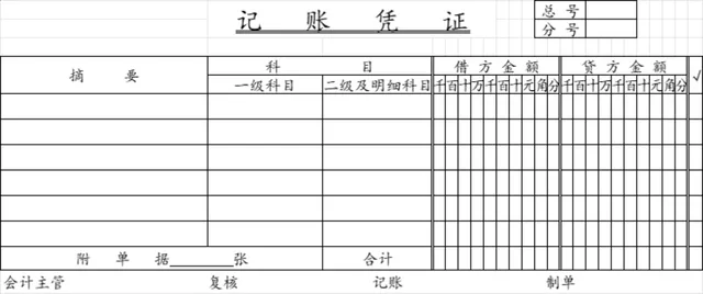 通用记账凭证及全套总账登记财务管理Excel表格 - 封面预览